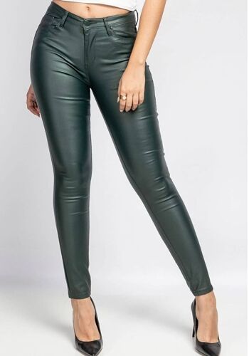 Pantalon Skinny Enduit - Grande Taille - E032 1