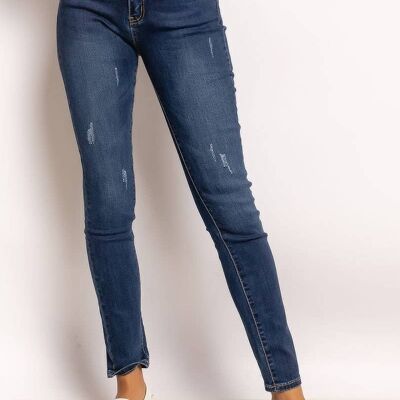 Jeans skinny effetto consumato - Taglia Plus - M8854
