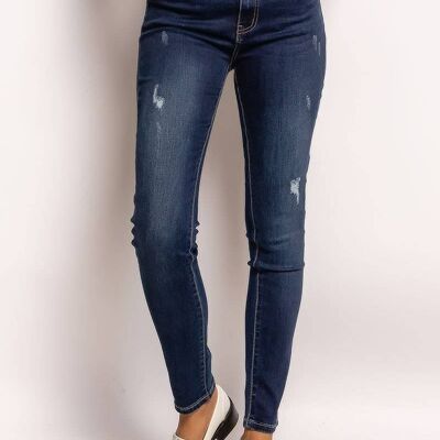 Jeans skinny effetto consumato - Taglia Plus - M8852