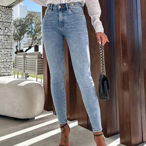 Jeans Skinny Avec Boutons - G2304