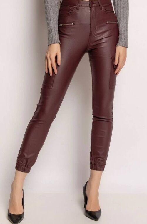 Pantalon Enduit Avec Poches - E065