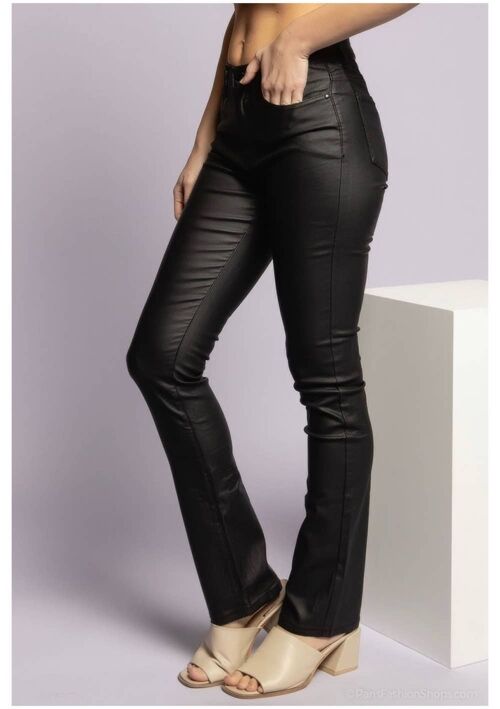 Pantalon Enduit Flare - E066