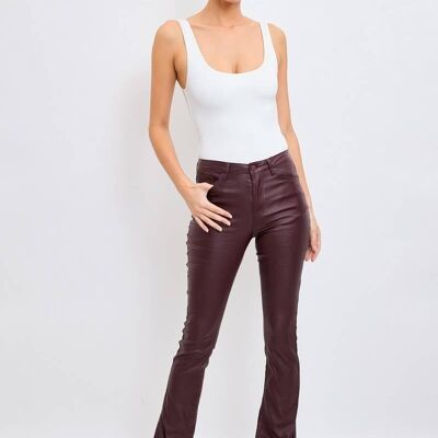 Pantaloni rivestiti bootcut - E059