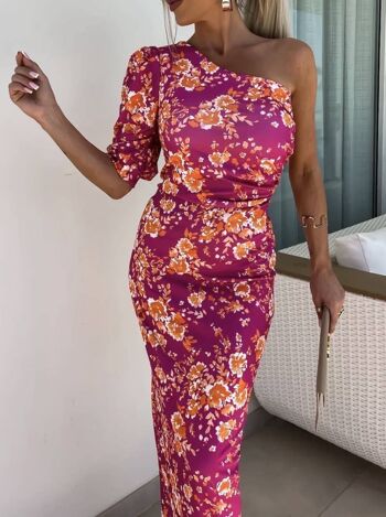 Robe longue à imprimé - 5528 1