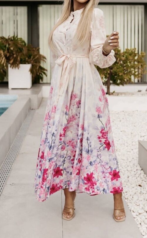 Robe longue à imprimé - 2285