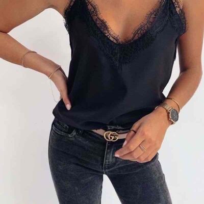 Top Débardeur dentelle  - 9503