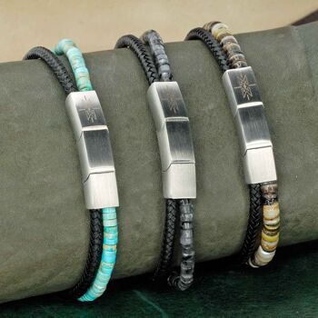 Lot de 3 bracelets pour Homme