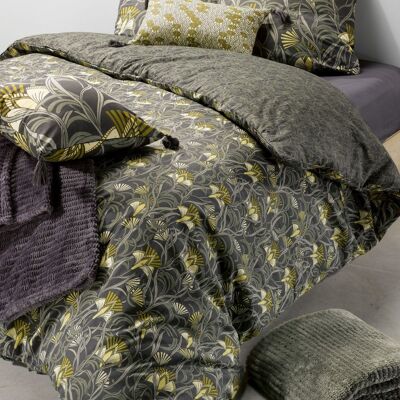 Bettbezug 220x240 cm + Kissenbezüge, Baumwolle mit Fadenzahl 57, Liana