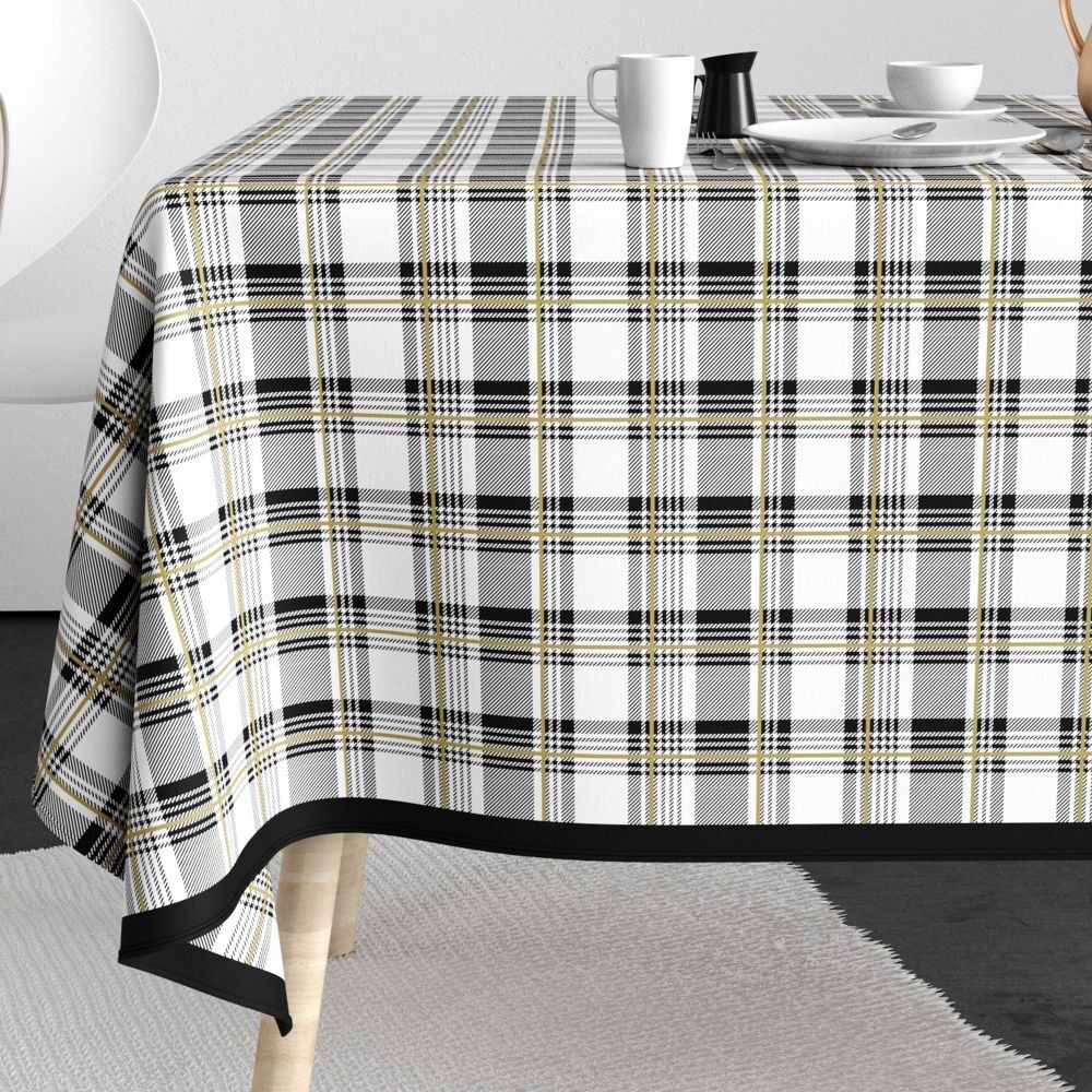 Tablecloth 140x250 cm Polyester with Cottage patterns
