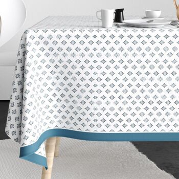 Nappe rectangulaire anti tache 140x300 cm Coton Clema 1