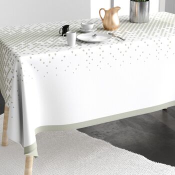 Nappe rectangulaire anti tache 140x300 cm Coton Degra 2