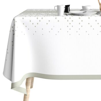 Nappe rectangulaire anti tache 140x300 cm Coton Degra 4