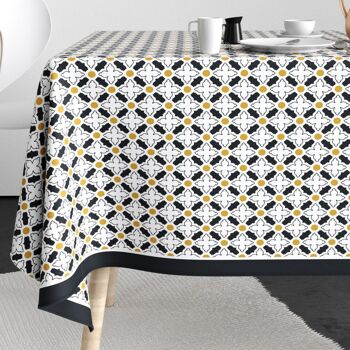 Nappe rectangulaire anti tache 140x300 cm Coton Porta 1