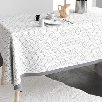 Nappe rectangulaire anti tache 140x300 cm Coton Croisea 2