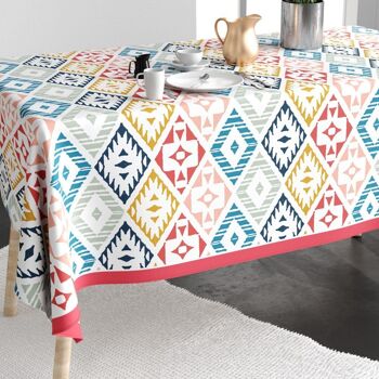 Nappe rectangulaire anti tache 140x200 cm Coton Mexica 2