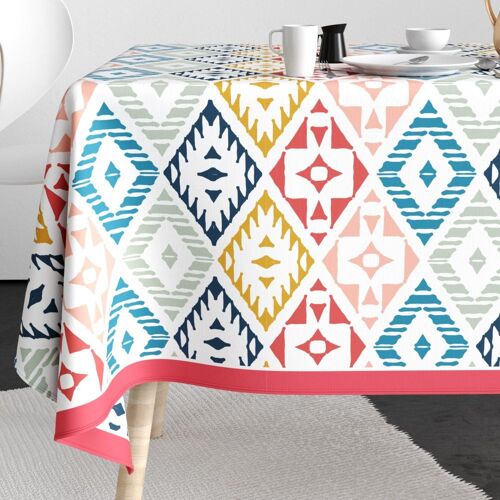 Nappe rectangulaire anti tache 140x300 cm Coton Mexica