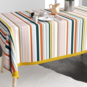 Nappe rectangulaire anti tache 140x250 cm Coton Linea 2