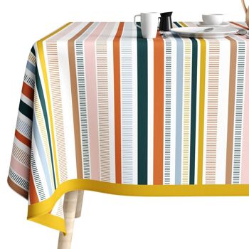 Nappe rectangulaire anti tache 140x250 cm Coton Linea 4