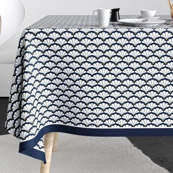 Nappe rectangulaire anti tache 140x300 cm Coton Eventa 1