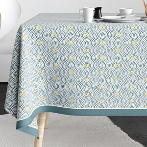 Nappe rectangulaire anti tache 140x200 cm Coton Patio Eau