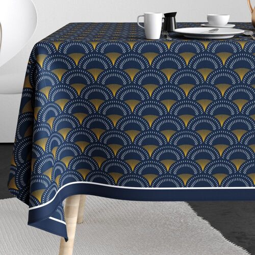 Nappe rectangulaire anti tache 140x300 cm Coton Uchiwa