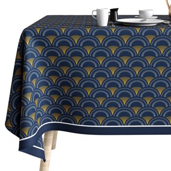 Nappe rectangulaire anti tache 140x300 cm Coton Uchiwa 4