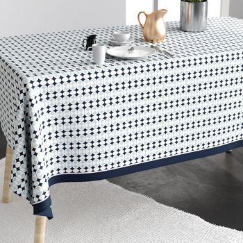 Nappe rectangulaire anti tache 140x250 cm Coton Verana 2