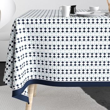 Nappe rectangulaire anti tache 140x300 cm Coton Verana 1