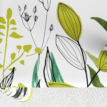 Nappe rectangulaire anti tache 140x300 cm Coton Herbier 3