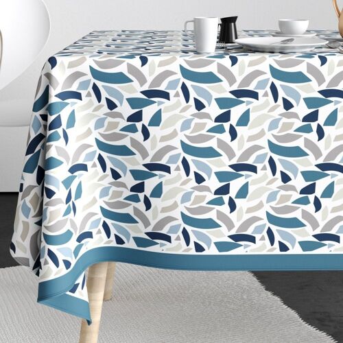 Nappe rectangle anti tache 140x200 Coton Terraza Ocean