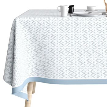 Nappe rectangulaire anti tache 140x200 cm Coton Barba Glace 4