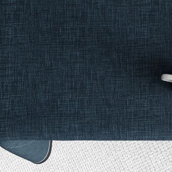 Nappe rectangle anti tache 140x200 Coton Chambray Bleu 3