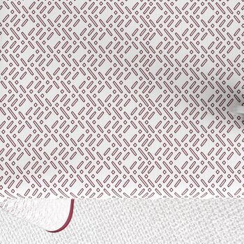 Nappe rectangulaire anti tache 140x300 cm Coton Barba Prune 3