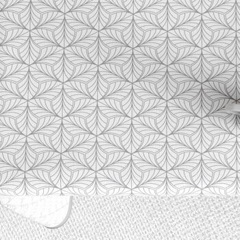Nappe rectangulaire anti tache 140x200 cm Coton Frakta Gris 3