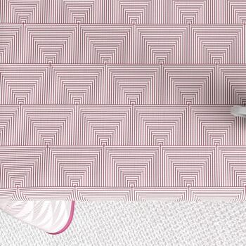 Nappe rectangulaire anti tache 140x200 cm Coton Pira Rose 3