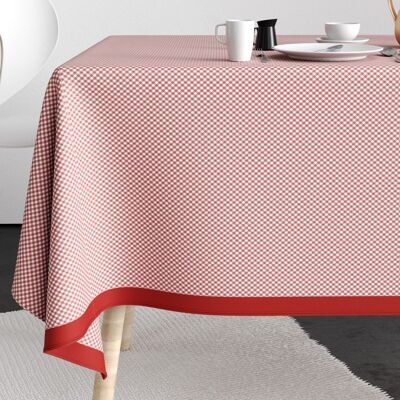 Nappe rectangle anti tache 140x250 Coton Vicha Brique