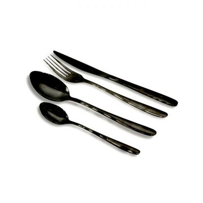 Set posate 24 pezzi in acciaio inox Lupine Black