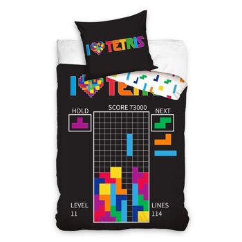 Parure de lit Tetris Coton 2 pièces 140x200 cm 2