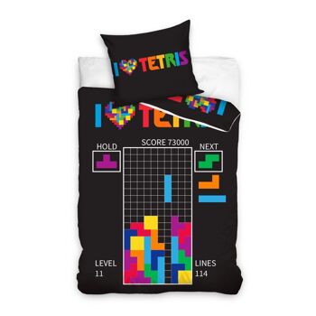 Parure de lit Tetris Coton 2 pièces 140x200 cm 3