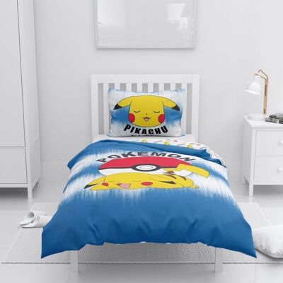 Set biancheria da letto Pokemon Pikachu 100% cotone 140x200 cm