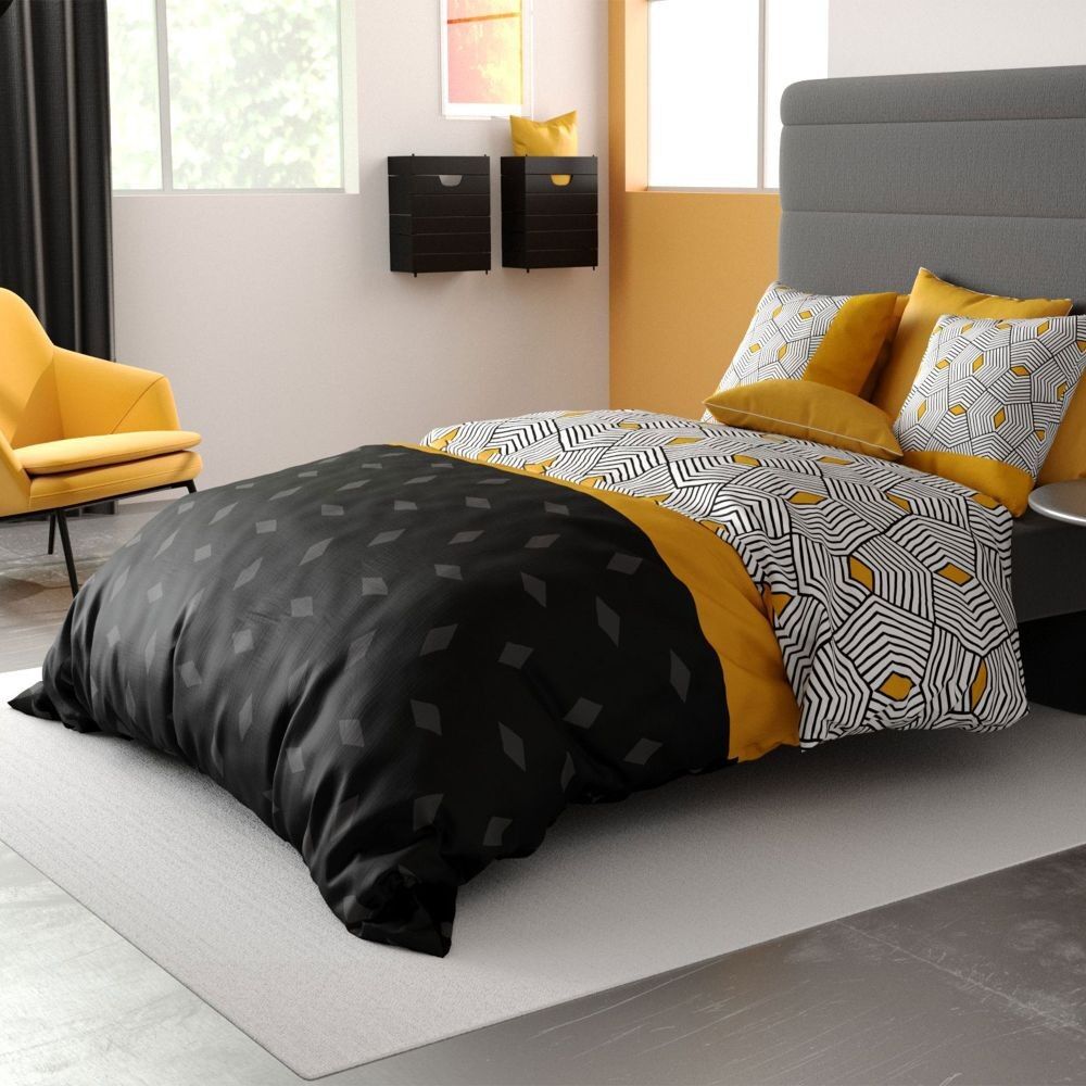 Completo letto 220x240 cm cotone 57 fili - 3 pezzi Rafo