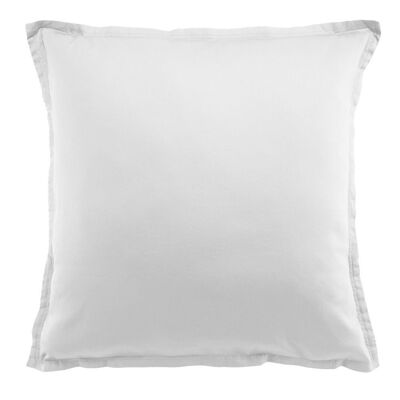 Funda de almohada 65x65 cm Satén de algodón blanco