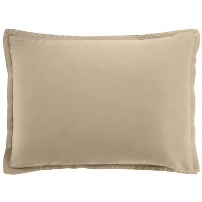 Funda de almohada 50x70 cm Algodón Satén Beige