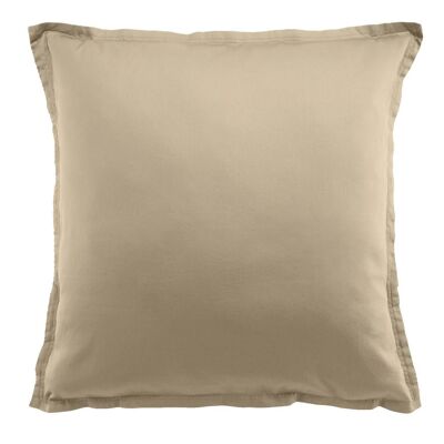 Funda de almohada 65x65 cm Algodón Satén Beige