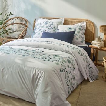 Housse de couette 240x260 + taies Percale Coton Folk Ombre 1