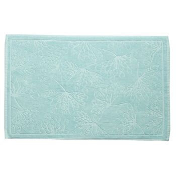 Tapis de bain 50x80 cm Coton Bio Bleu Clair 1