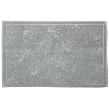 Tapis de bain 50x80 cm Coton Bio Gris Clair 1