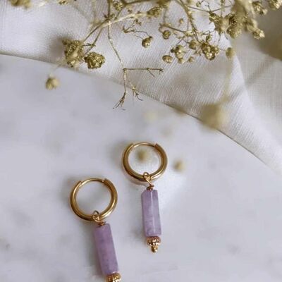 Amy Mini-Ohrringe – Amethyst