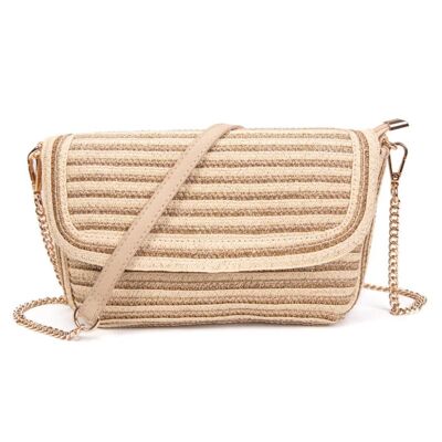 Borsa a tracolla Adela Beige-oro