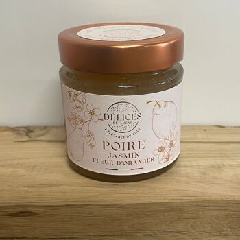 Confiture Poire, Jasmin et fleur d'Oranger 230GR